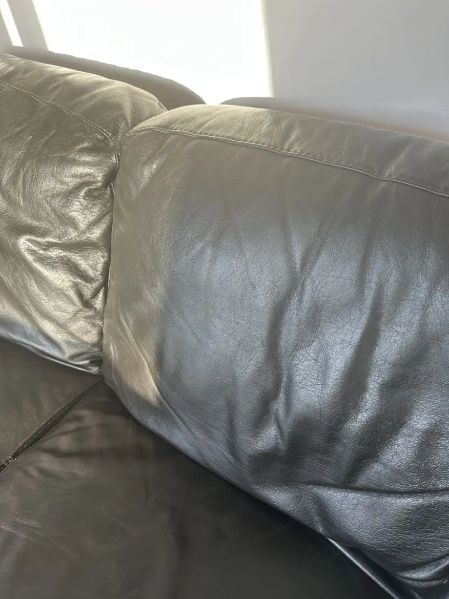 Two seater Italian leather sofa