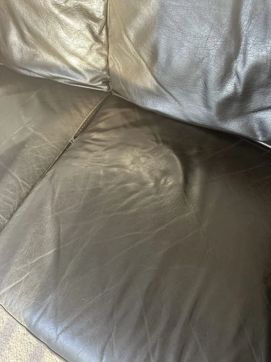 Two seater Italian leather sofa