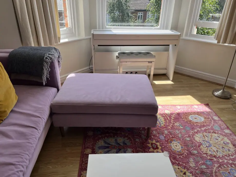 Elegant large Lilac sofa