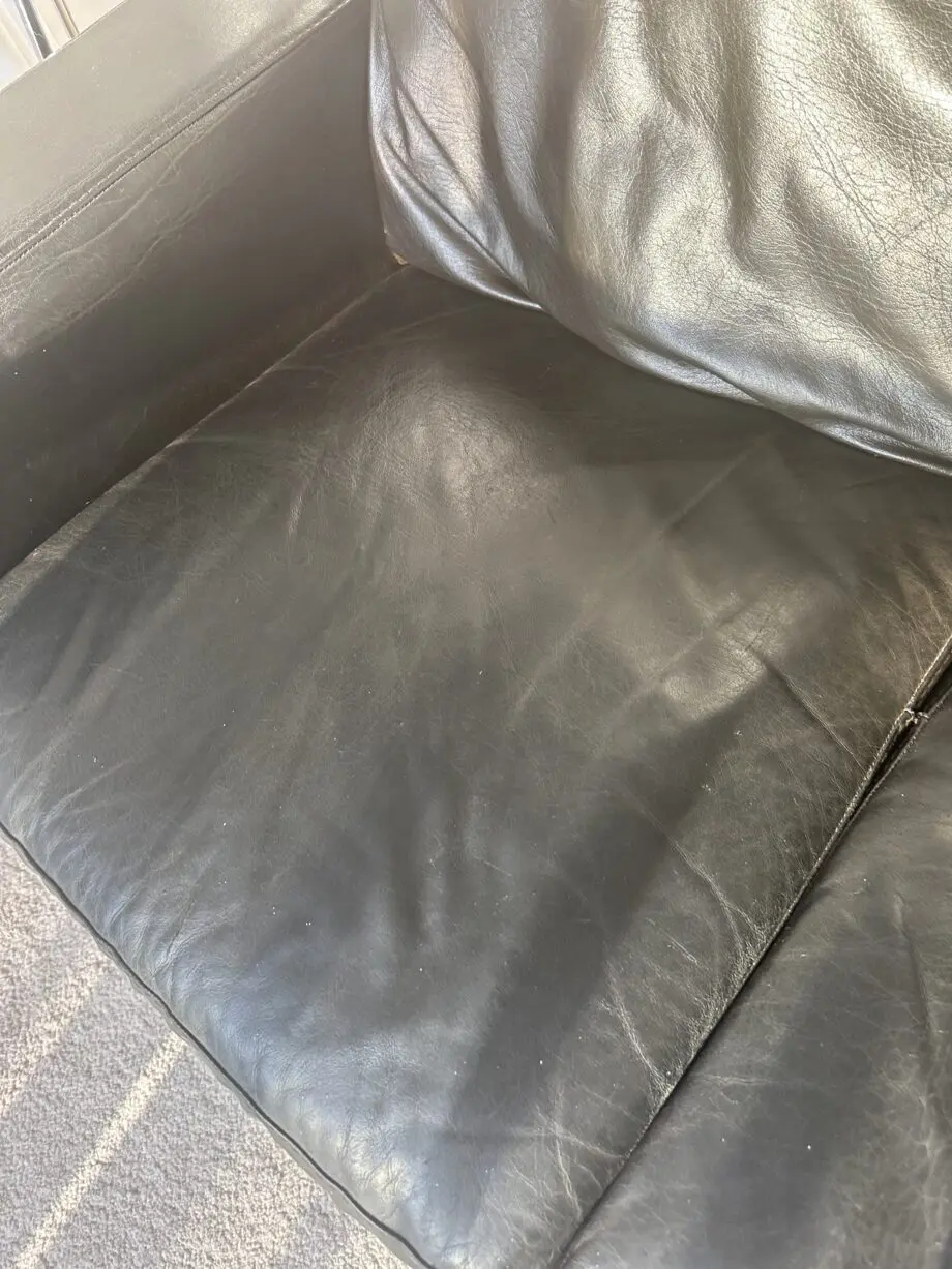 Two seater Italian leather sofa