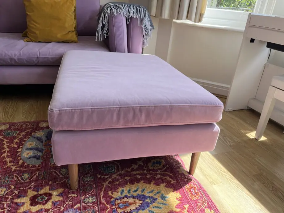 Elegant large Lilac sofa