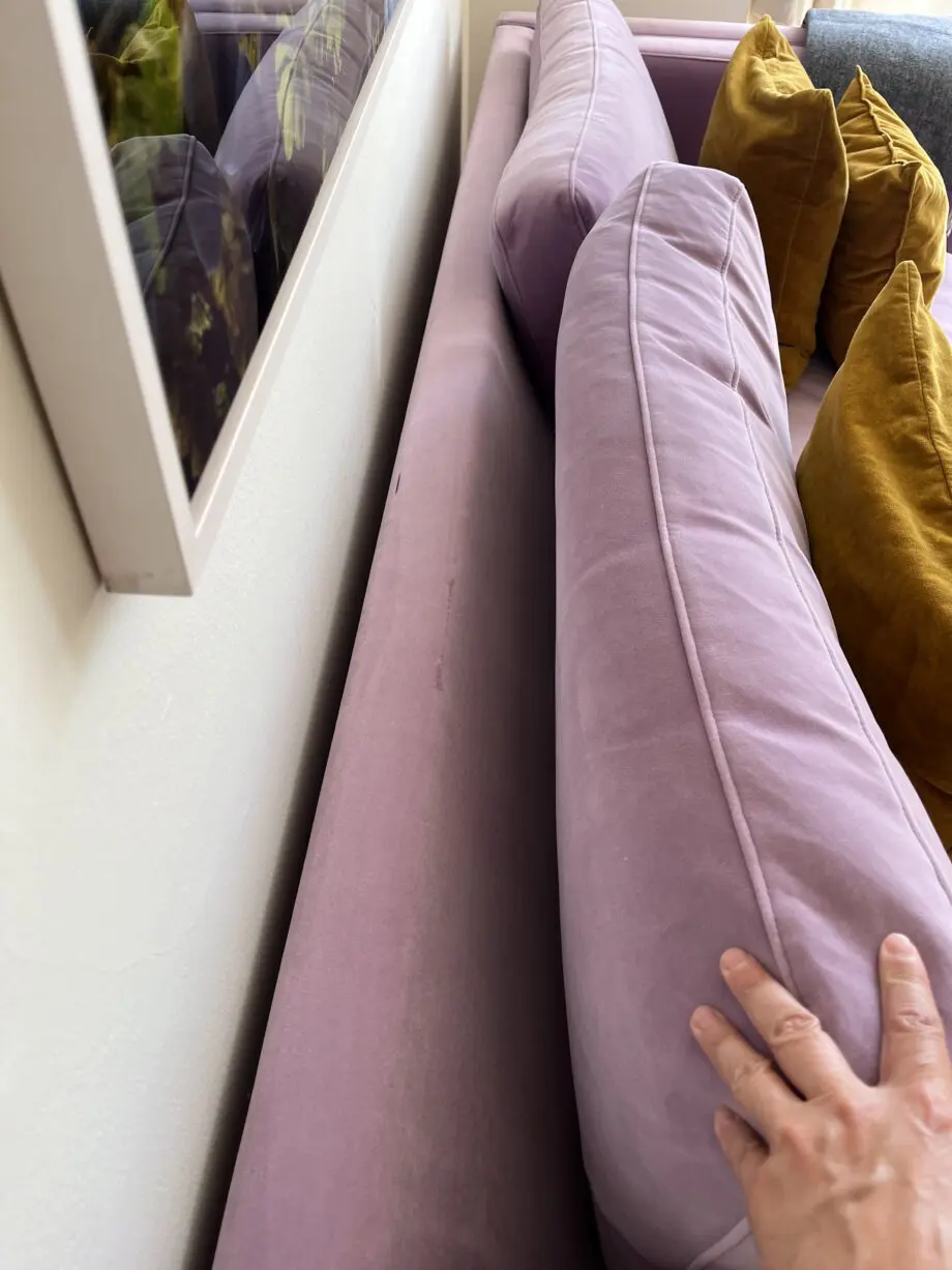 Elegant large Lilac sofa