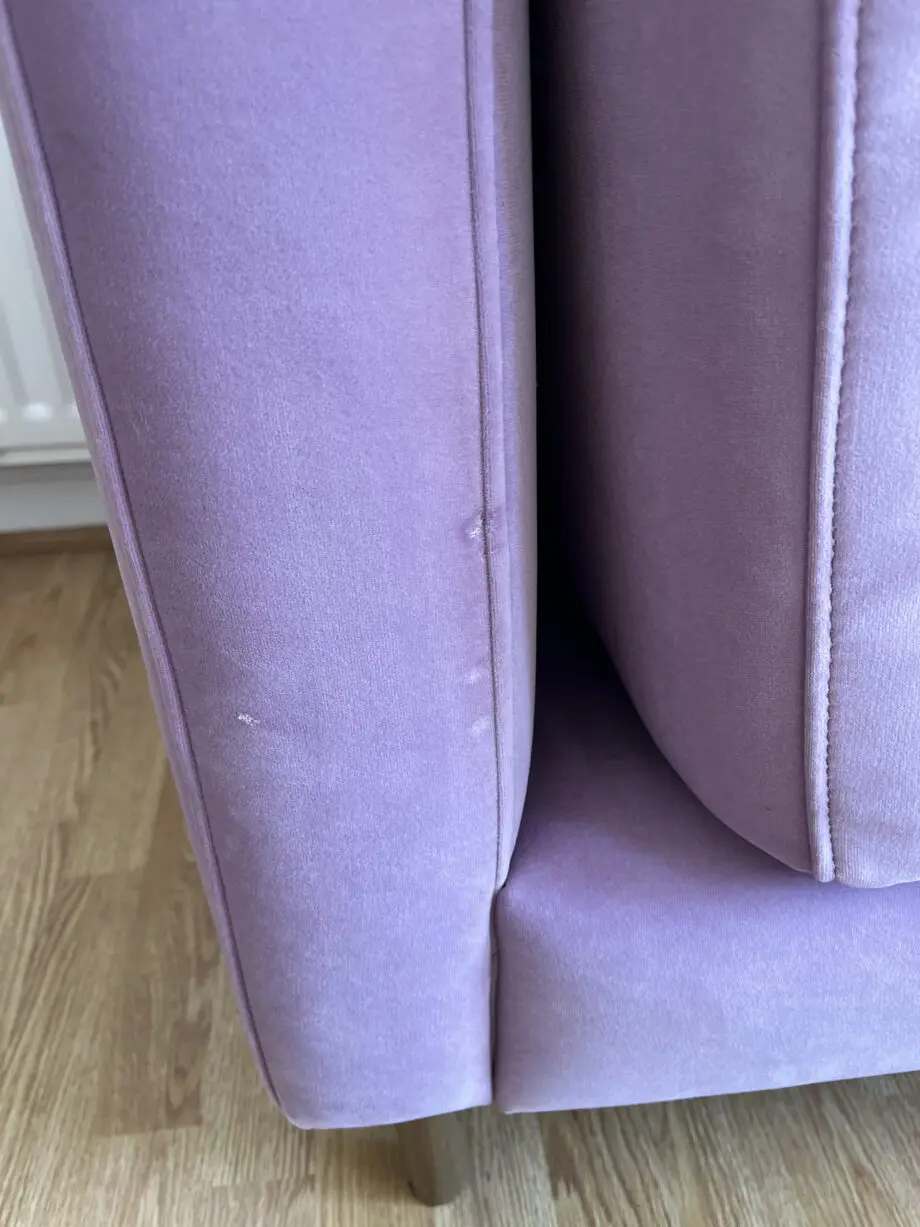 Elegant large Lilac sofa