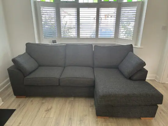 Next Stamford Charcoal 3-seater Sofa Chaise