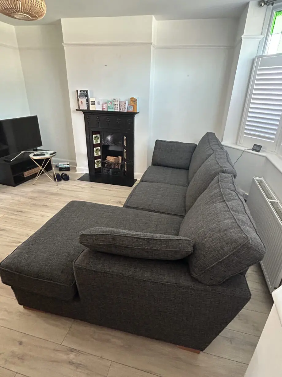 Next Stamford Charcoal 3-seater Sofa Chaise