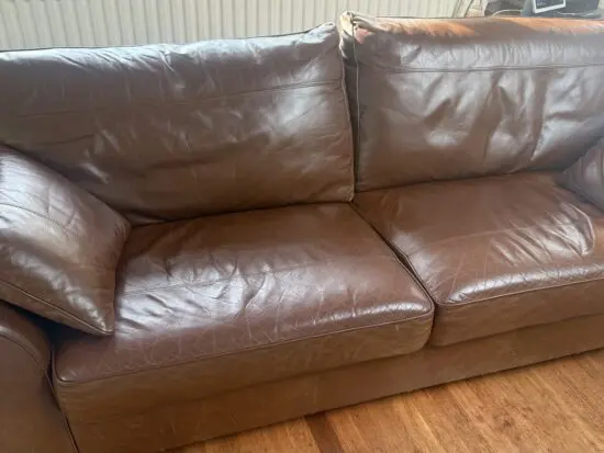Next Brown Leather Sofa
