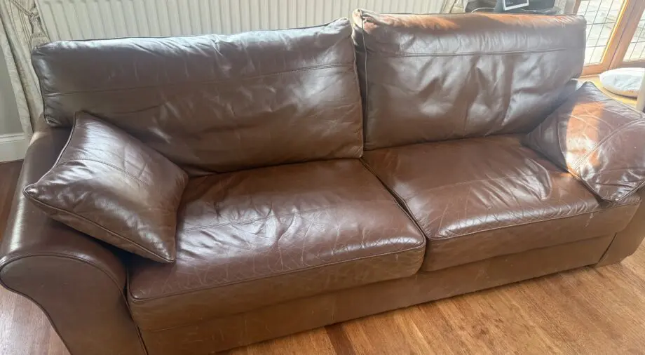 Next Brown Leather Sofa