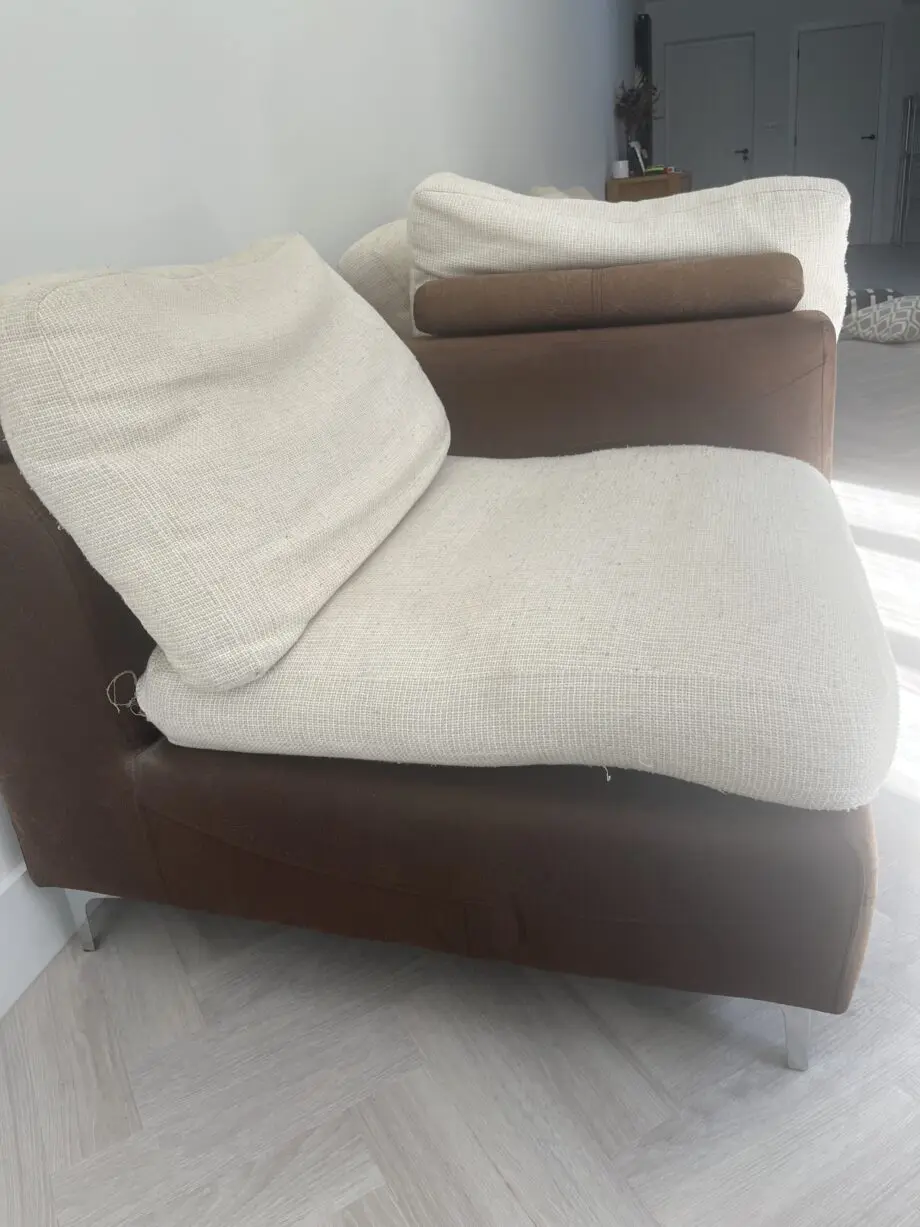 Corner sofa, 4 seats , foot stall /end piece.