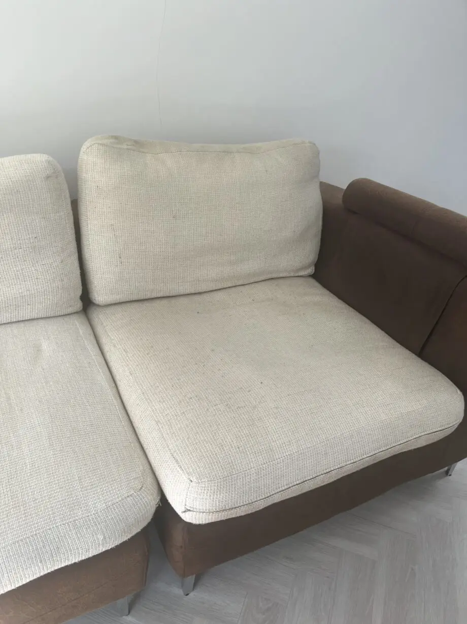 Corner sofa, 4 seats , foot stall /end piece.