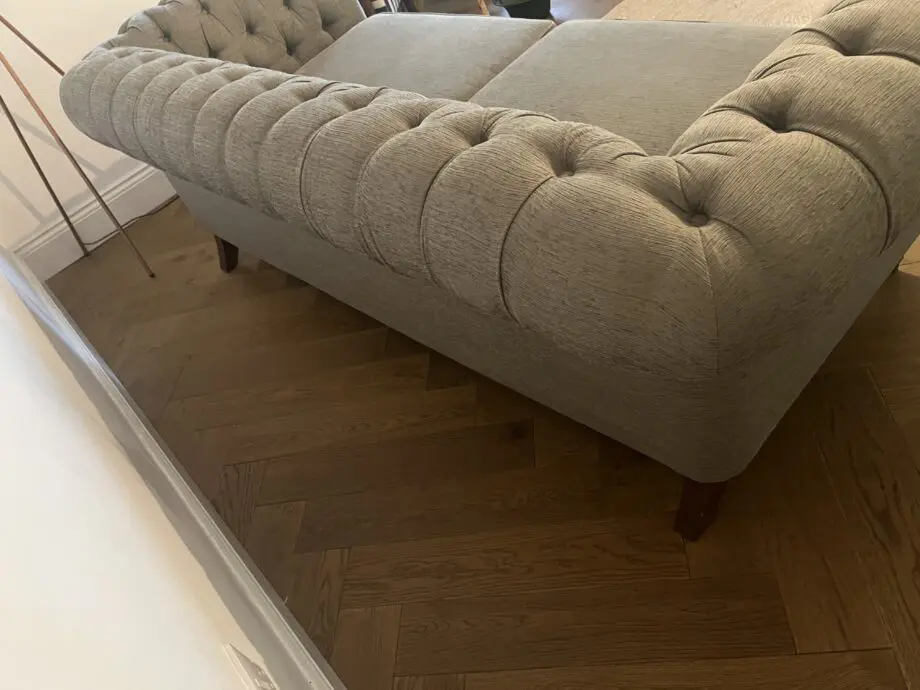 M&S Chesterfield Sofa and Love Seat. Mushroom. Made in England. Portobello.