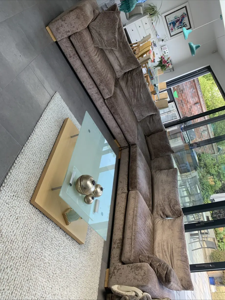 Fishpools large corner sofa
