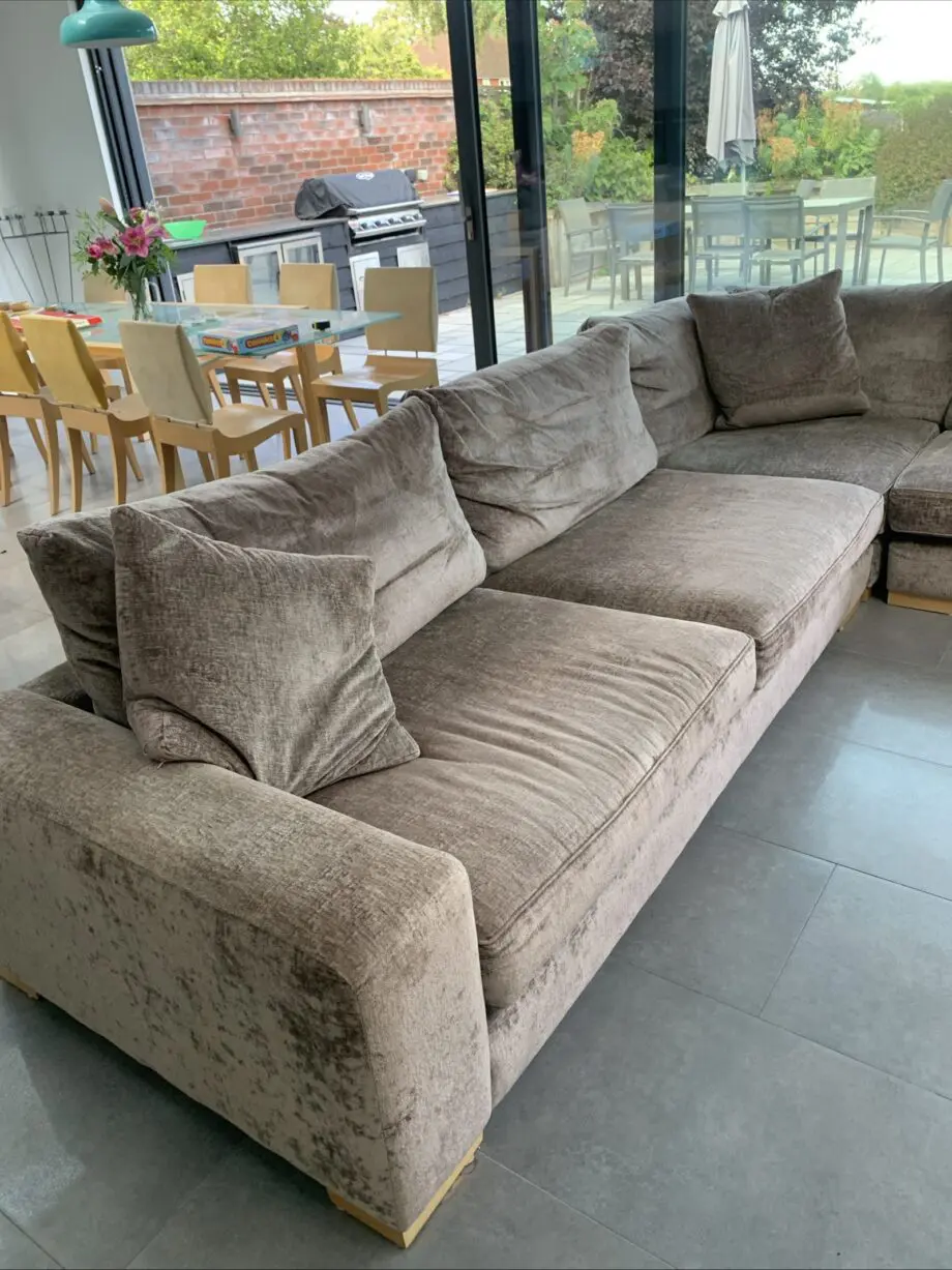 Fishpools large corner sofa