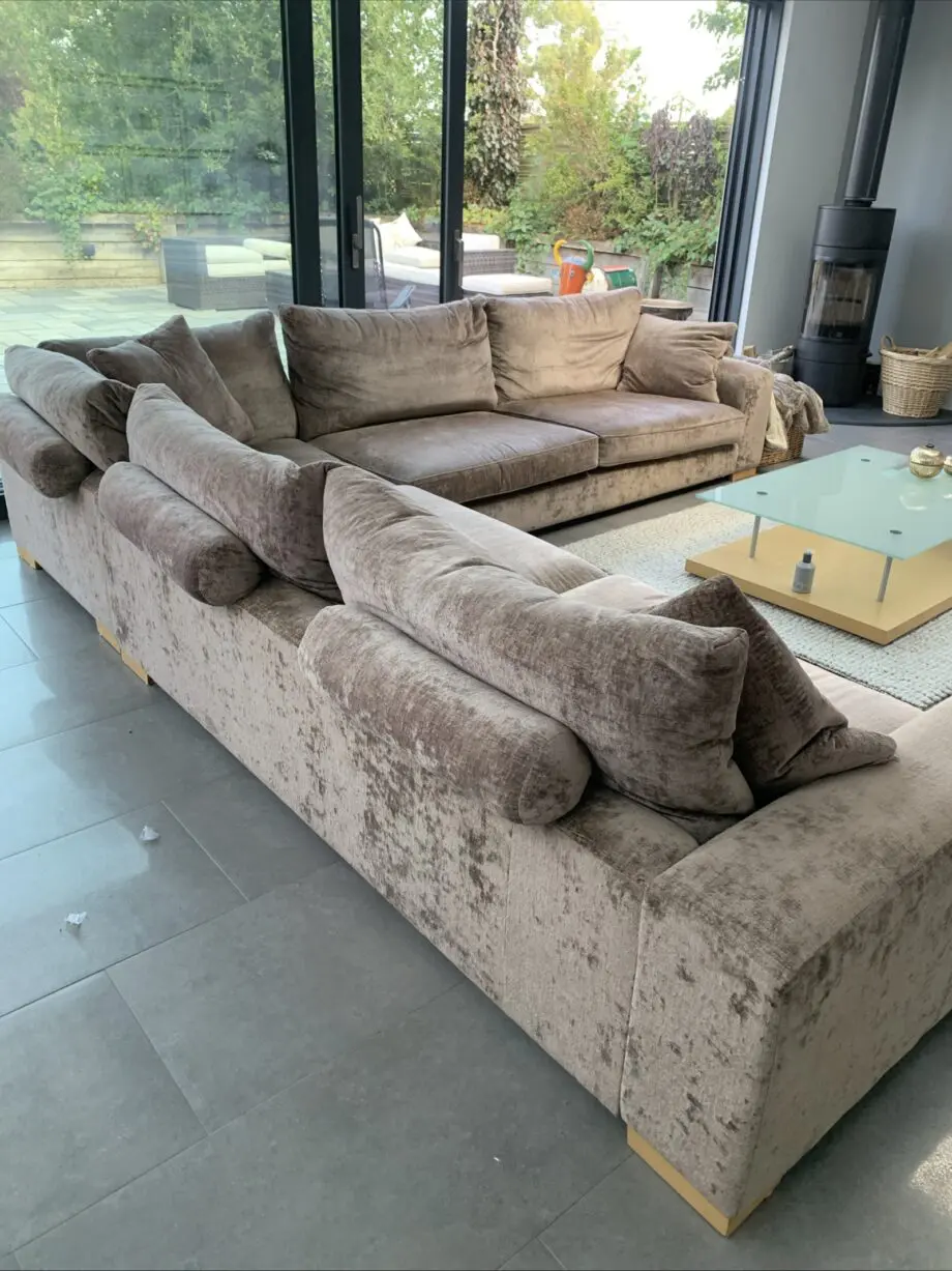 Fishpools large corner sofa