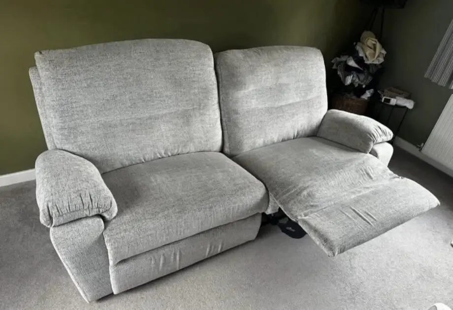 SCS Silver 3 Seater Reclining Sofa