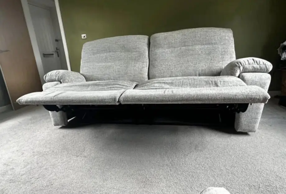 SCS Silver 3 Seater Reclining Sofa
