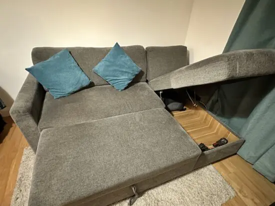DFS grey sofa bed