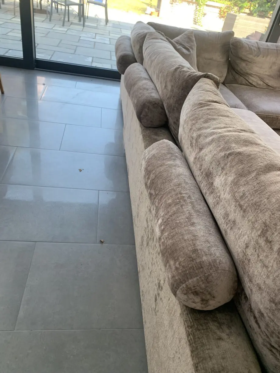 Fishpools large corner sofa