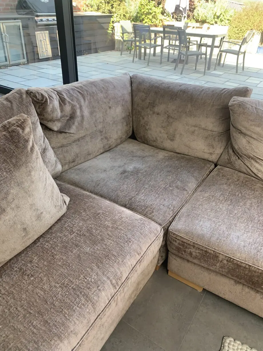 Fishpools large corner sofa