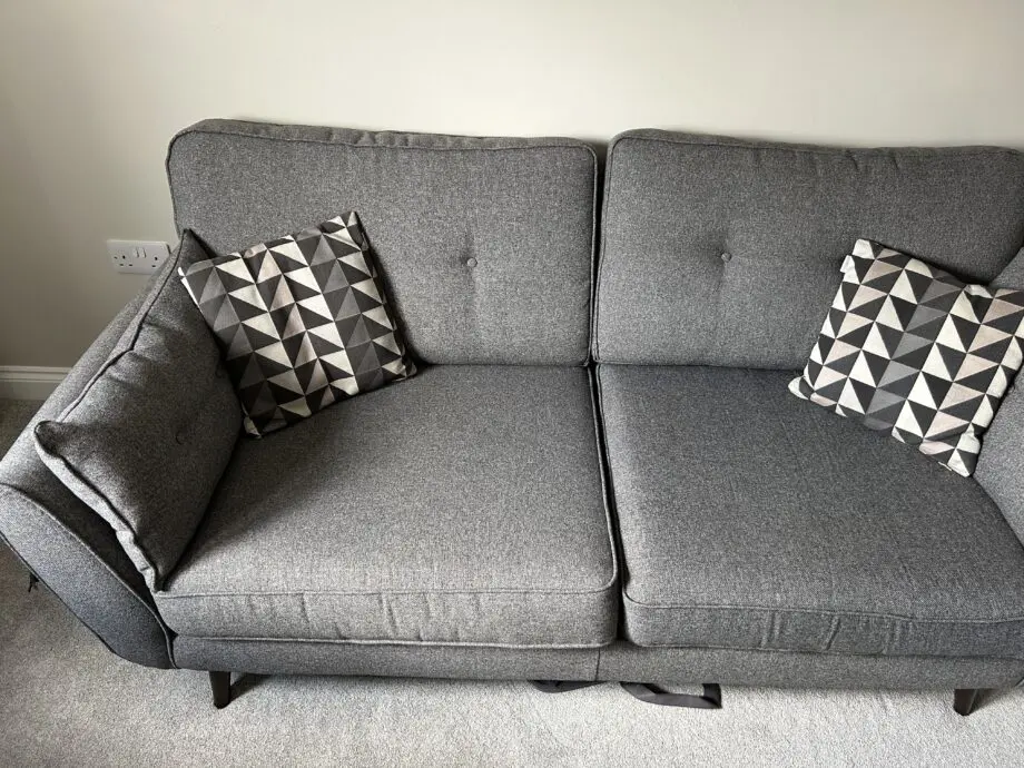 DFS x French Connection Grey Zinc 3 Seater Sofa
