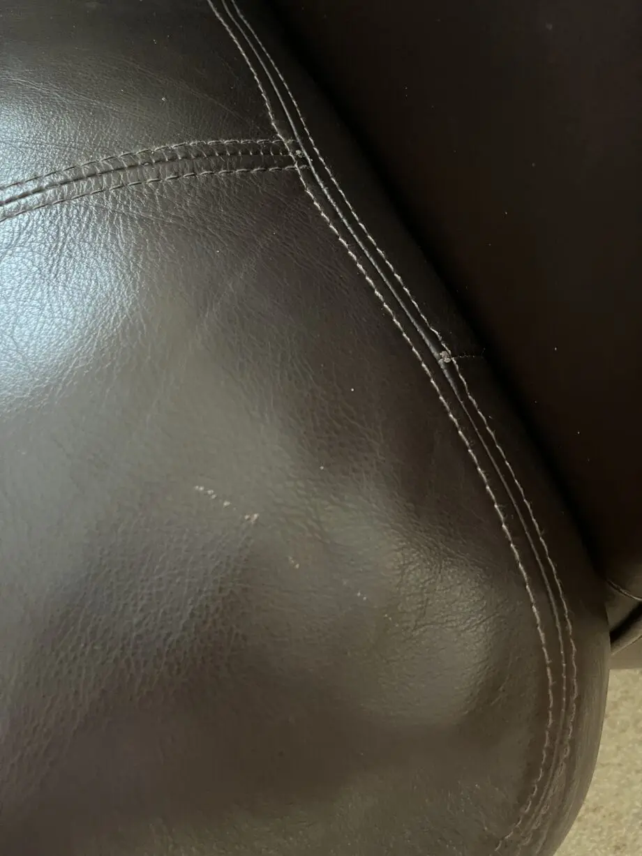 Brown Leather Sofa from John Lewis