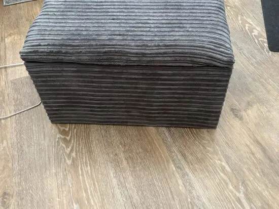 Open lid footstool