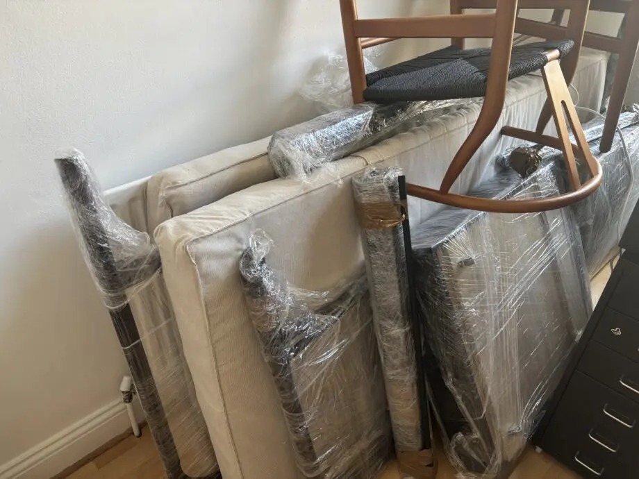 Ikea Sofa-bed Black metal + mattresses