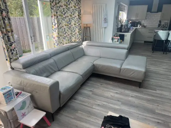 Lee Longlands Leather Corner Sofa