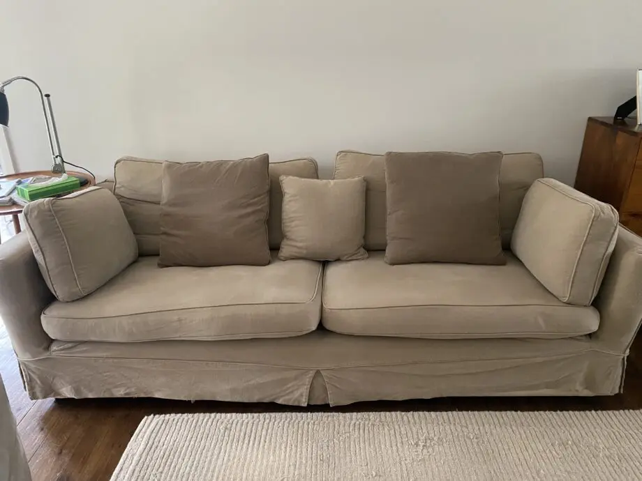 Sofa Workshop - x2 Sofa Set and Footstool - Jack Corner Range - Truffle Colour