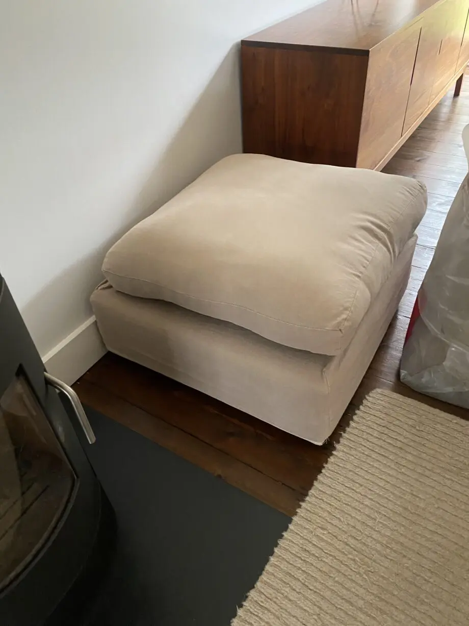 Sofa Workshop - x2 Sofa Set and Footstool - Jack Corner Range - Truffle Colour