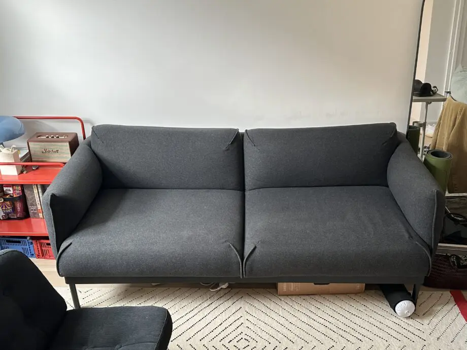 Dark Grey 2-seat Sofa (Purchased less than one year.) (NON-smoker, NO Pet_