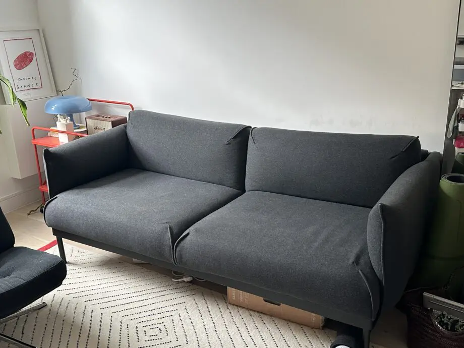 Dark Grey 2-seat Sofa (Purchased less than one year.) (NON-smoker, NO Pet_