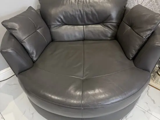 Swivel chair dfs leather