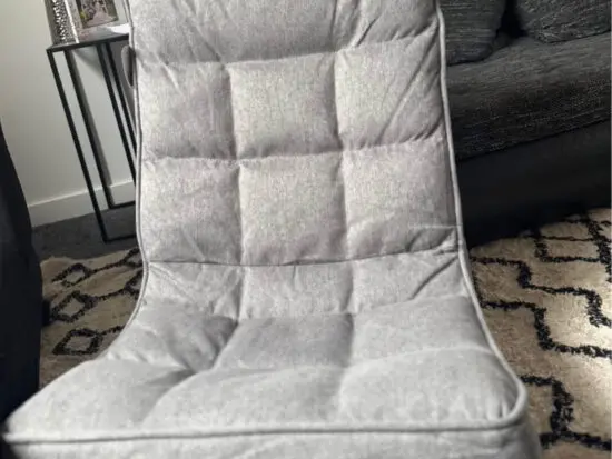 Grey 360 revolving foldable chair