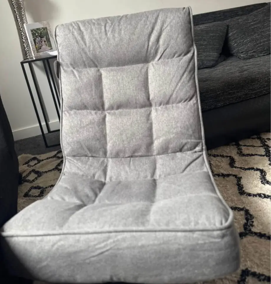 Grey 360 revolving foldable chair