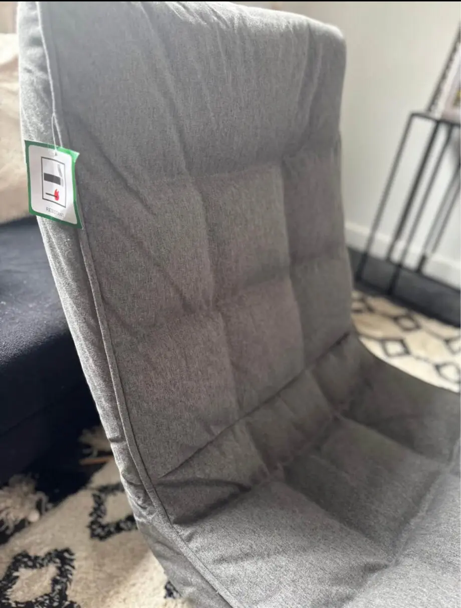Grey 360 revolving foldable chair