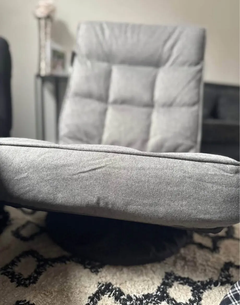 Grey 360 revolving foldable chair