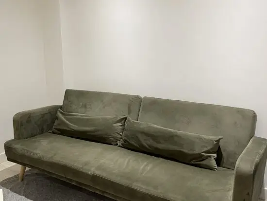 Habitat Andy Clic Clac Velvet Sofa Bed - Sage