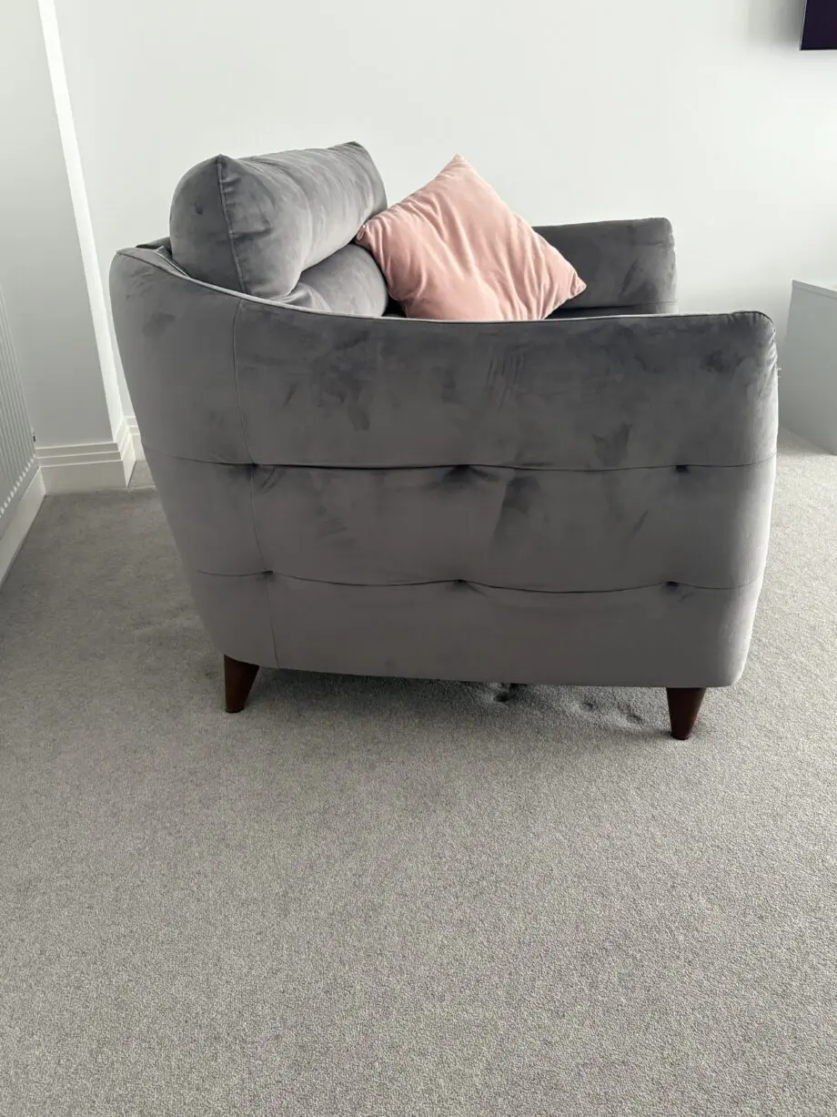 Designer Sofa, large 2 seater reclining sofa and Snuggle chair