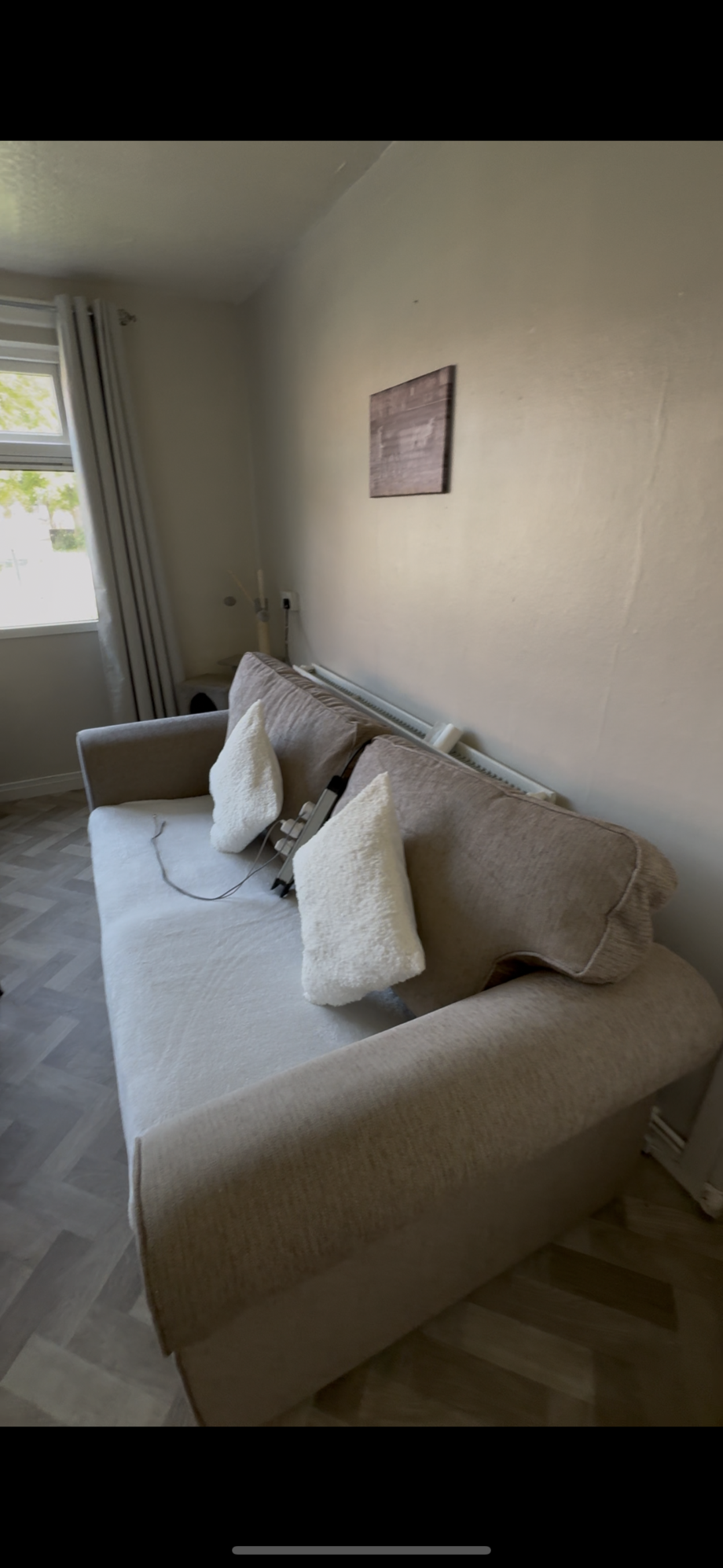 2 + 3 seater with foot stall & sofa bed