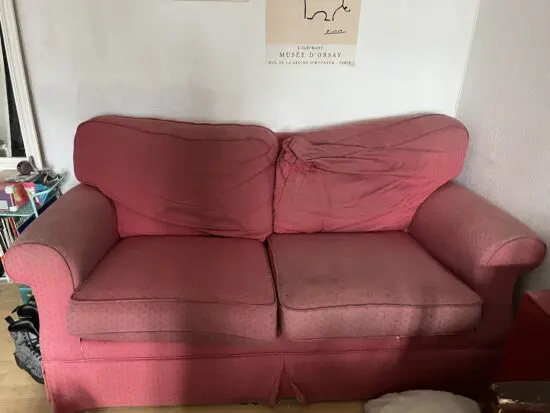 Red sofa