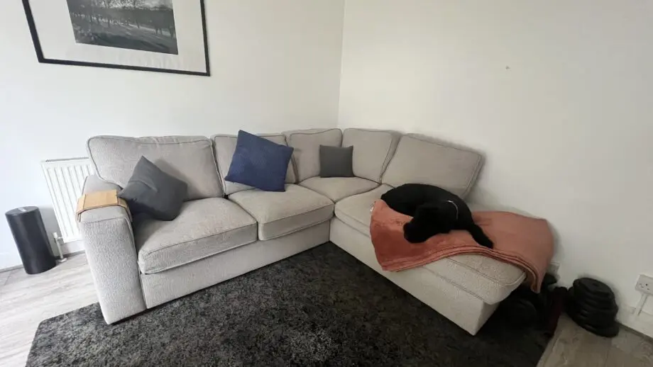 Cory Fabric Corner Chaise Classic Sofa Bed