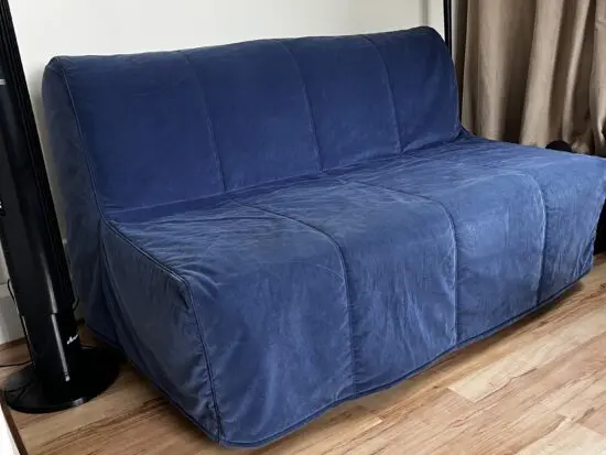 IKEA Leyksele 2 seater blue sofa bed in good condition