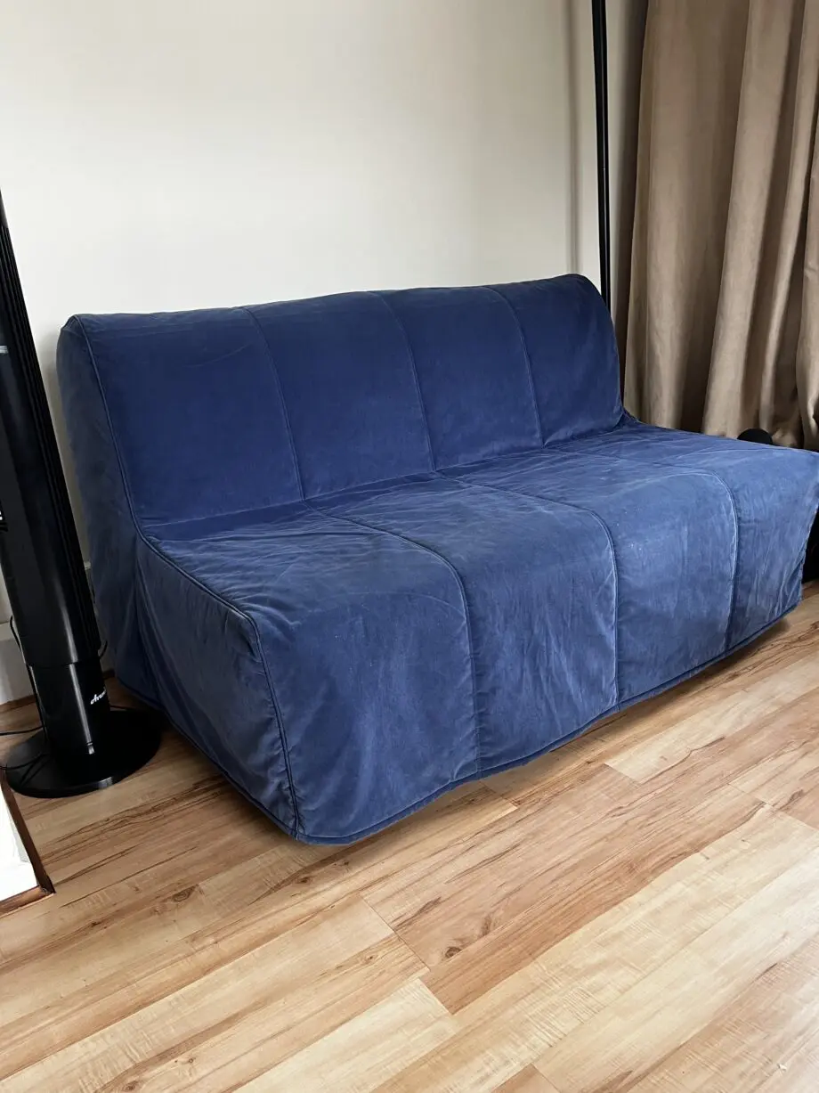 IKEA Leyksele 2 seater blue sofa bed in good condition