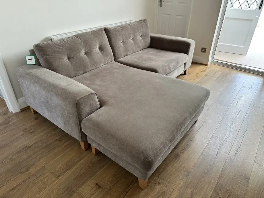 Sofology Stone colour 3 seater Chaise sofa