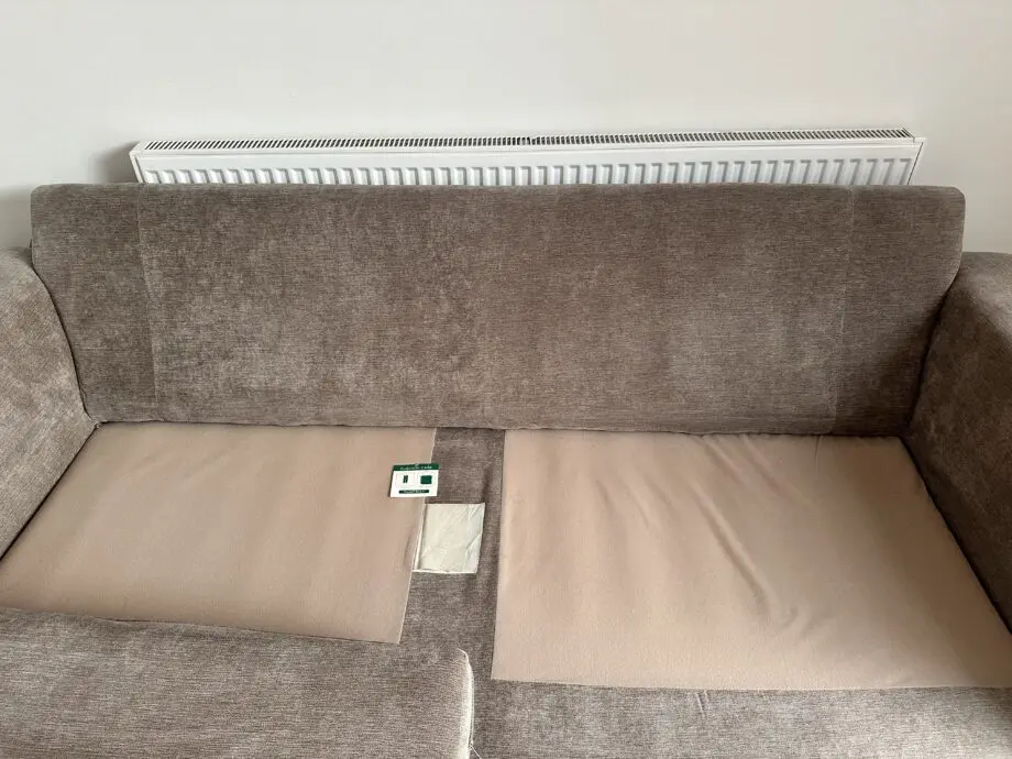 Sofology Stone colour 3 seater Chaise sofa