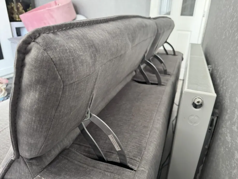 DFS Grey Sonder Electric Recliner 3 Seater Sofa, Chair & Footstool