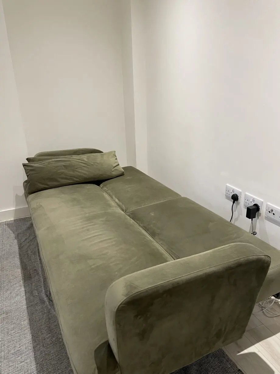 Habitat Andy Clic Clac Velvet Sofa Bed - Sage