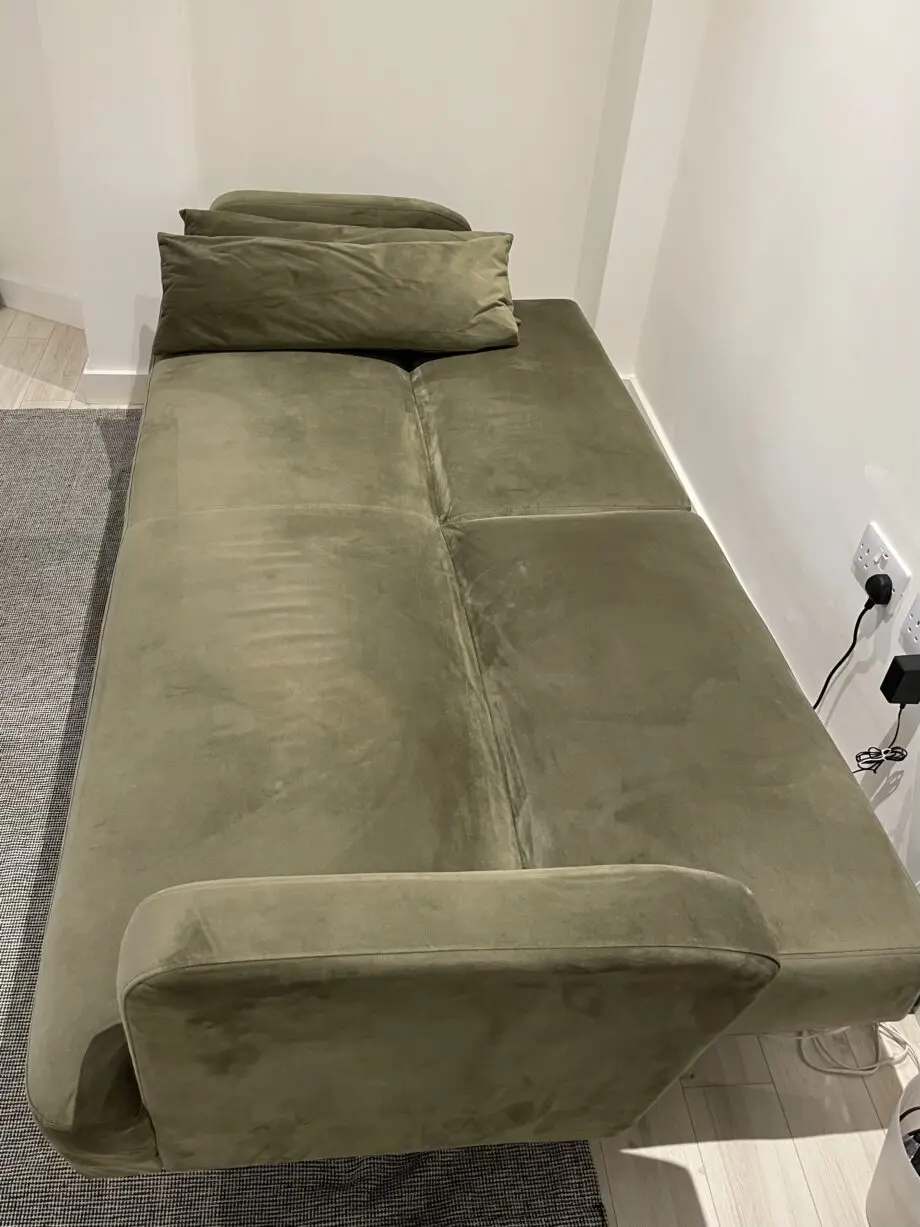 Habitat Andy Clic Clac Velvet Sofa Bed - Sage