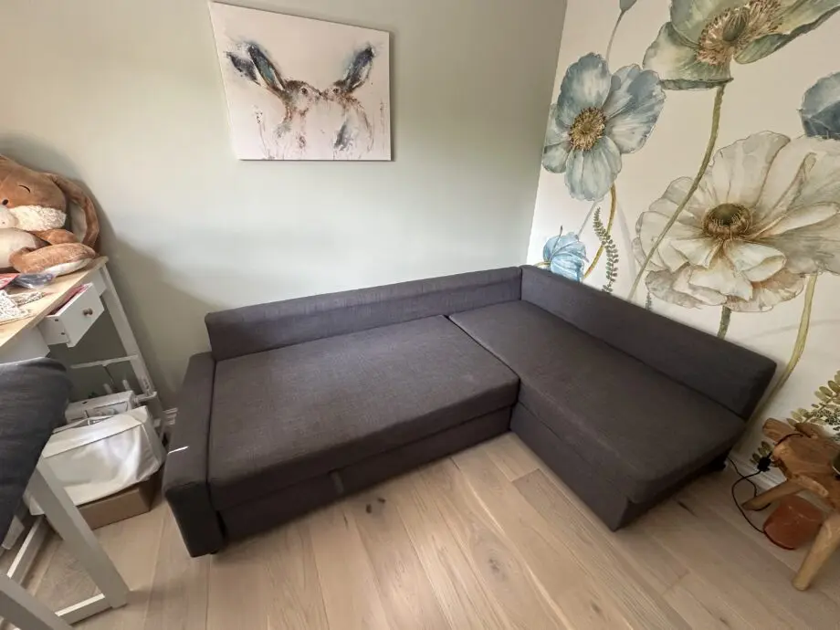 IKEA Friheten Corner Sofa-Bed Dark Grey with storage space