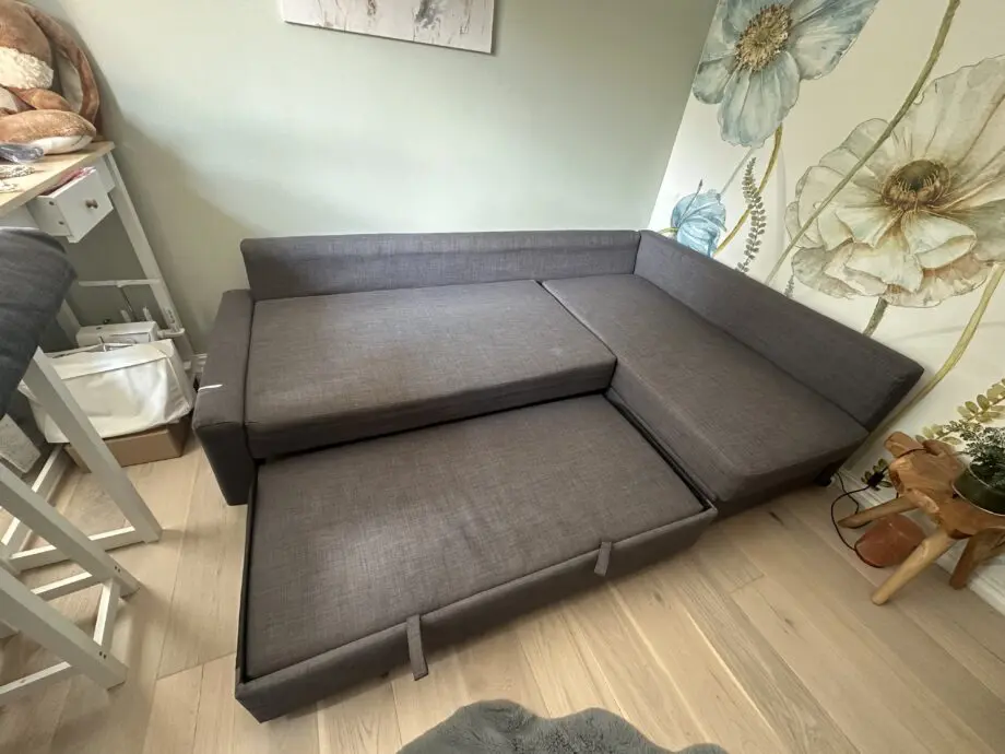 IKEA Friheten Corner Sofa-Bed Dark Grey with storage space